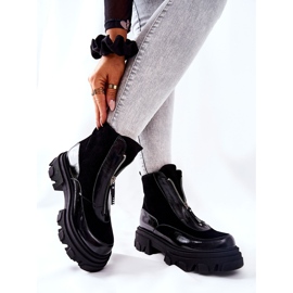 Kožne izolirane čizme Laura Messi Crna 2371 2