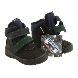 Dječačke čizme s vodootpornom membranom Mazurek 1360 Crna i mornarsko plava 7