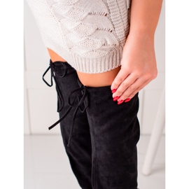 Seastar Visoke čizme od bedra od antilopa crna 1