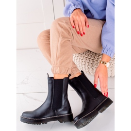 S. BARSKI Visoke čizme Chelsea na platformi S.BARSKI crno 1