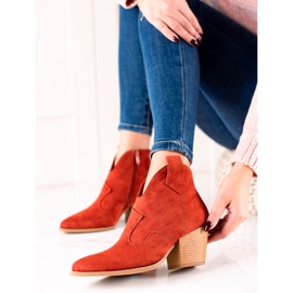 Lucky Shoes Crvene antilop kaubojske čizme crvena 2