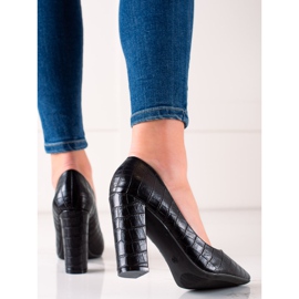 Sweet Shoes Crne pumpe sa eko kožom crna 2