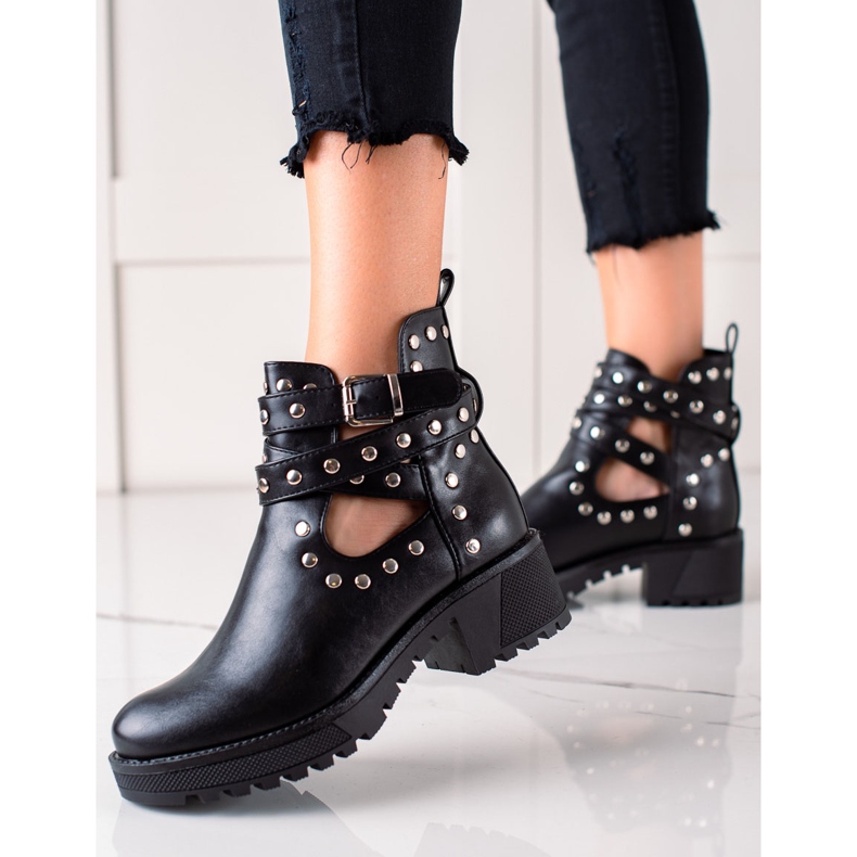 Bestelle Modni radnici sa kamenčićima crno 1