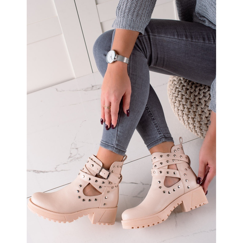 Bestelle Modni radnici sa kamenčićima bež 1