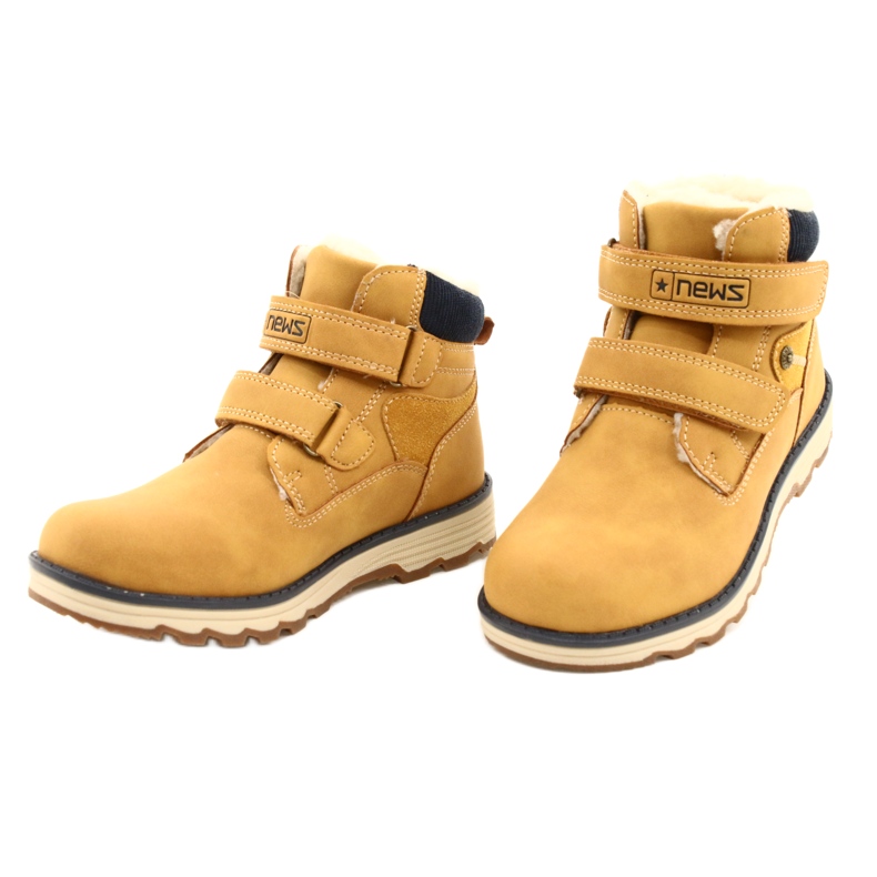 Drvene čizme s čičkom Camel News 21DZ20-4307 žuta boja 3