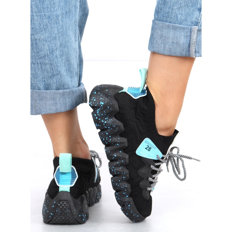 Crne NB387 Allblack sportske cipele s visokim potplatom crna 1