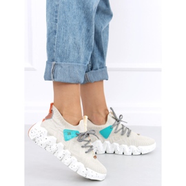 Bež sportske cipele s visokim potplatom NB387 Bež 2