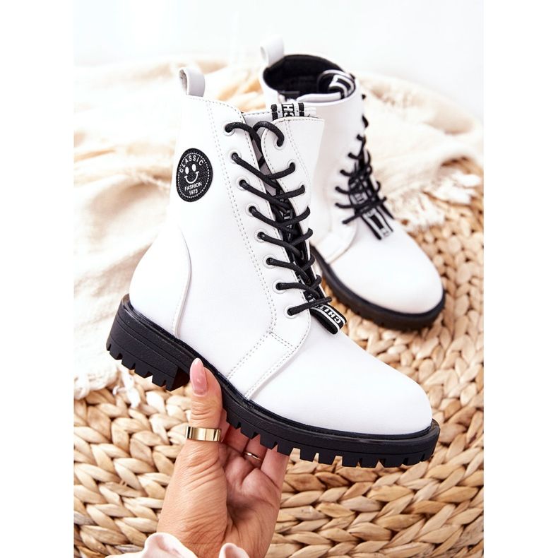 PE1 Dječje tople čizme radnice White Rosalie bijela 1