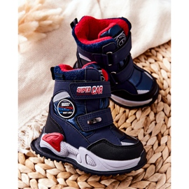 PJ2 Tople čizme za snijeg Čizme s čičak -tamnoplavom rizie mornarsko plava 2