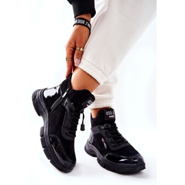 PH1 Visoko tople kožne sportske cipele Crna zasluga 2