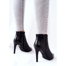 Ženske čizme na visoku petu Sergio Leone BT501 crno 1