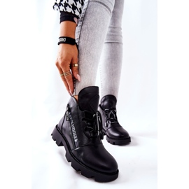 Čizme zagrijane krznom Sergio Leone crne TR740 crno 1