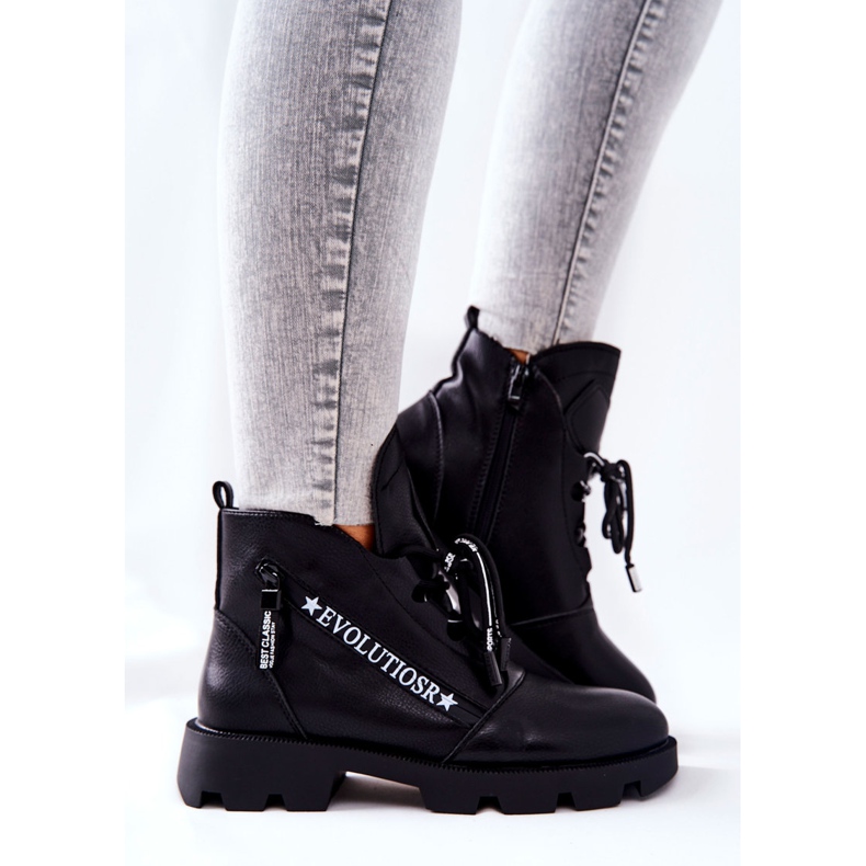 Čizme zagrijane krznom Sergio Leone crne TR740 crna 2