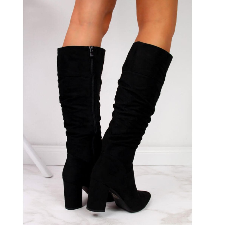 Čizme izolirane, naborane Vinceza W JAN42A crna 1