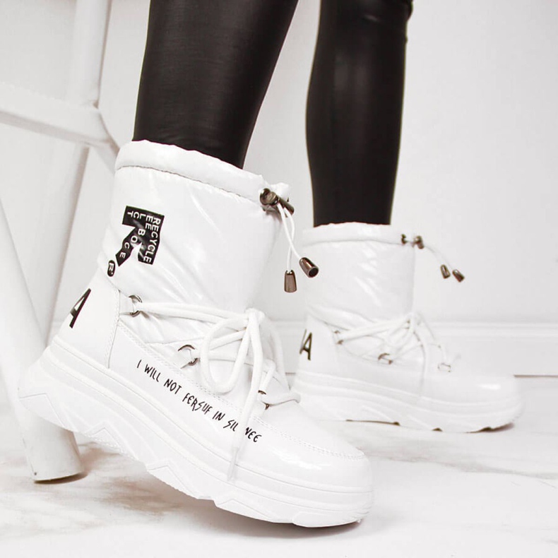 Čizme za snijeg na platformi Vinceza W JAN48B bijele boje bijela 1