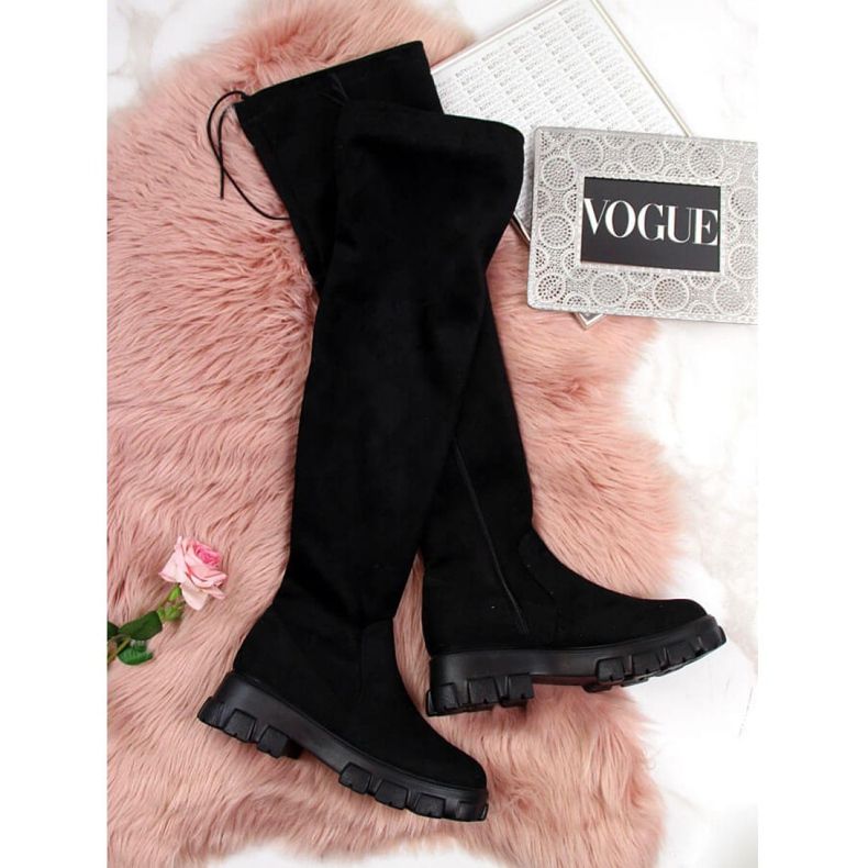 Crne čizme na platformi Navy Dot W WOL12 crna 1