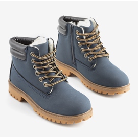 Dječje tamnoplave čizme Faye mornarsko plava 1