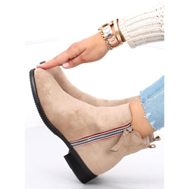 Isabel Khaki čizme od antilopa bež 1