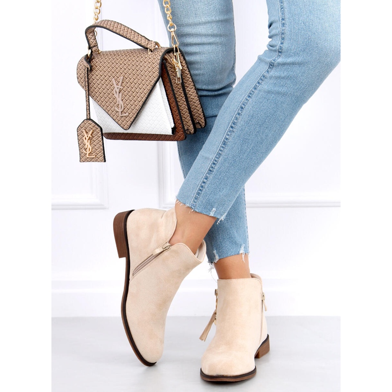 Ženske čizme Chelsea Viki Bež 1