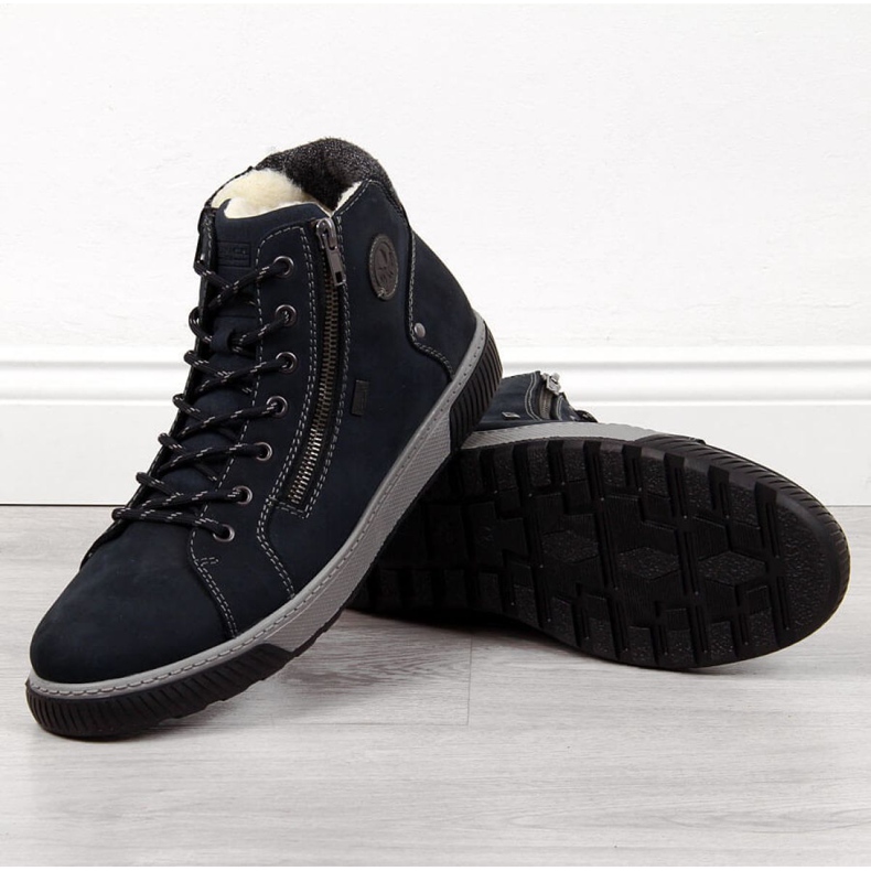 Izolirane čizme Rieker 38920 M tamnoplave mornarsko plava 1