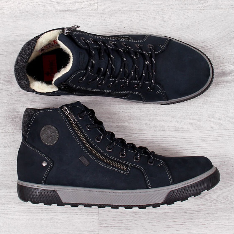 Izolirane čizme Rieker 38920 M tamnoplave mornarsko plava 2