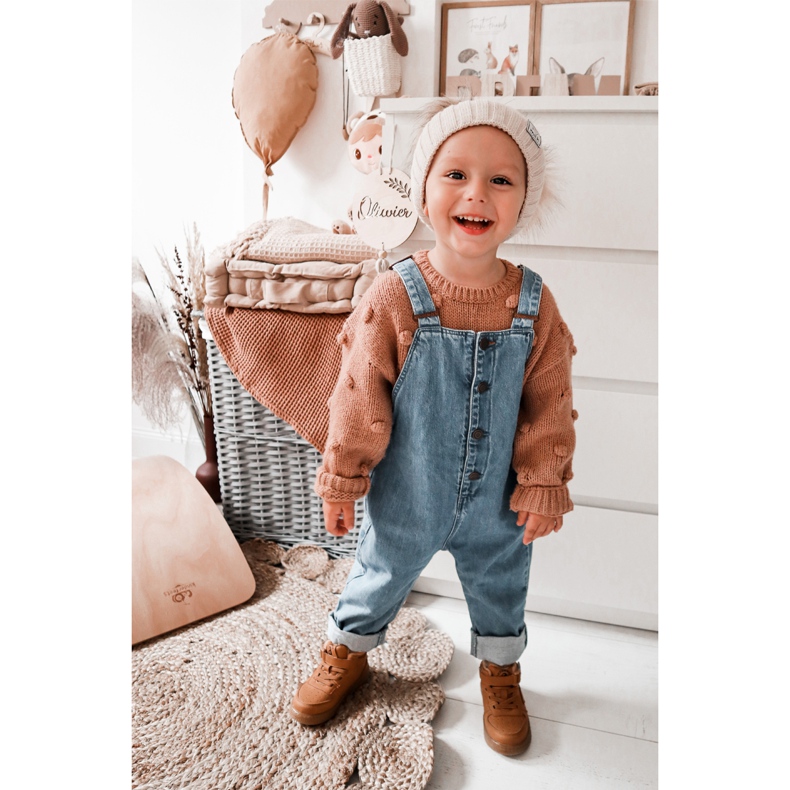 PA1 Dječje visoko tople sportske cipele Camel Clafi smeđa 1