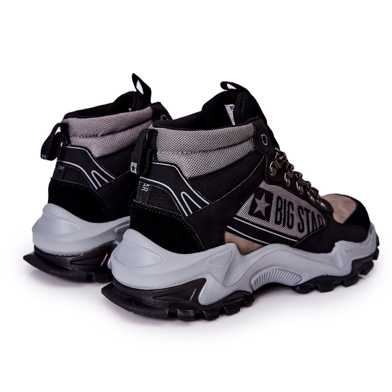 Muške cipele za planinarenje Big Star II174203 Crno-siva bež 2