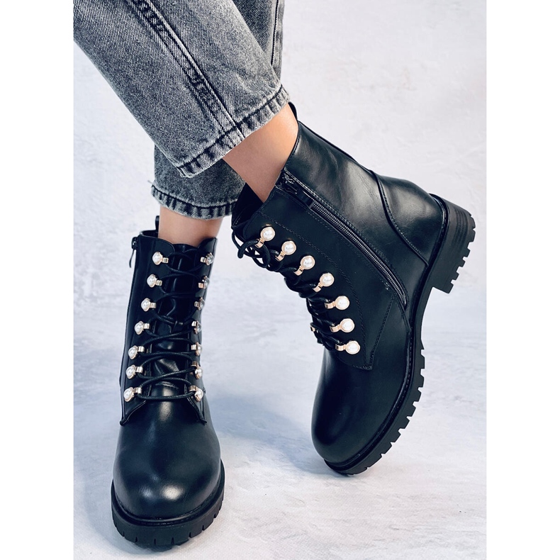 Radnici sa sjajnim crnim biserima crna 1