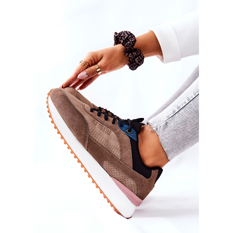 Sportska obuća Memorijska pjena Big Star II274407 Smeđe-crna smeđa 2