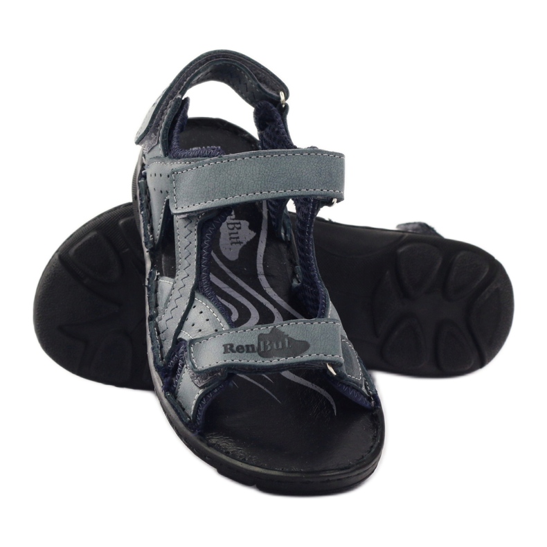 Elastične sandale Ren But 4256 sive siva raznobojna 3