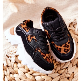 FR1 Dječje sportske cipele Tenisice smeđe i crne Nila bijela smeđa crno 1