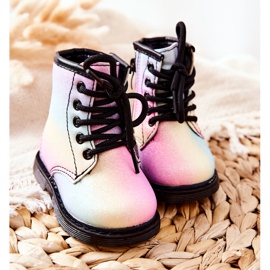 FR1 Dječje tople čizme s patentnim zatvaračem Pastel Goopy višebojan 1