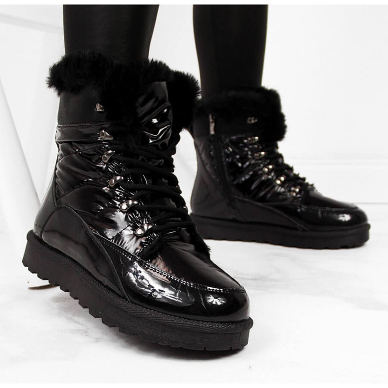 Izolirane čizme za snijeg Potocki W WOL27A crne crna 1