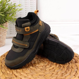 Čizme izolirane čičcima McKeylor Jr JAN59B kaki bijela zelena 1