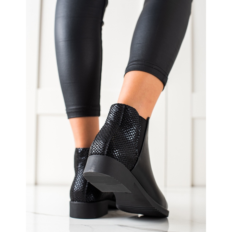 J. Star Klasične crne čizme crna 2