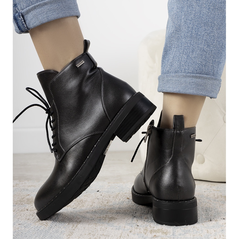 Grafitne ženske Cross Jeans čizme Marilina višebojan 1