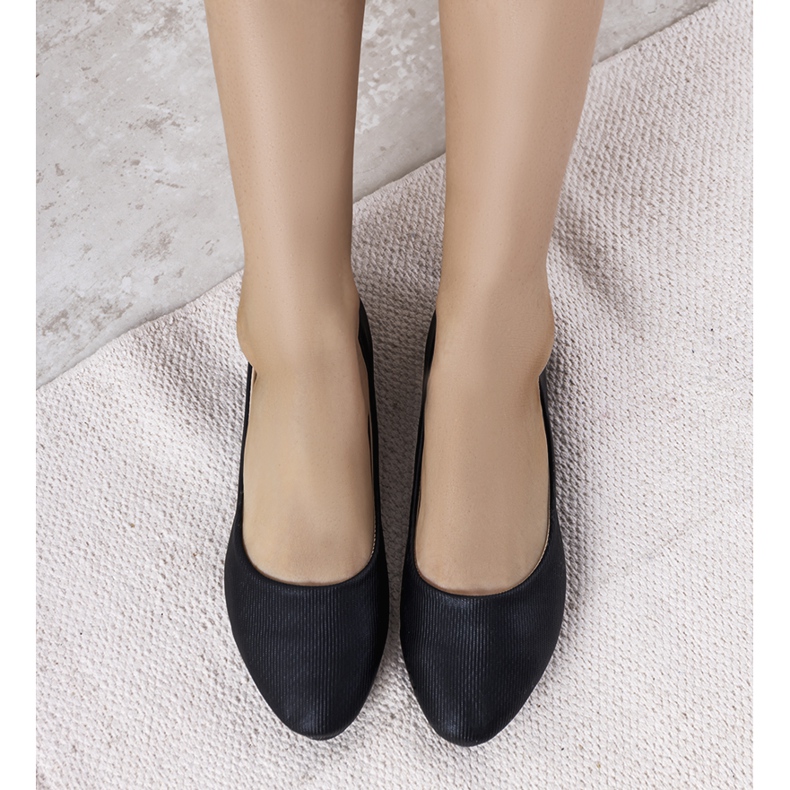 Crne balerine od eko-antilopa iz Silme crna 1