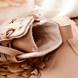 FR1 Dječje kožne tople tenisice Bež Bomi 1