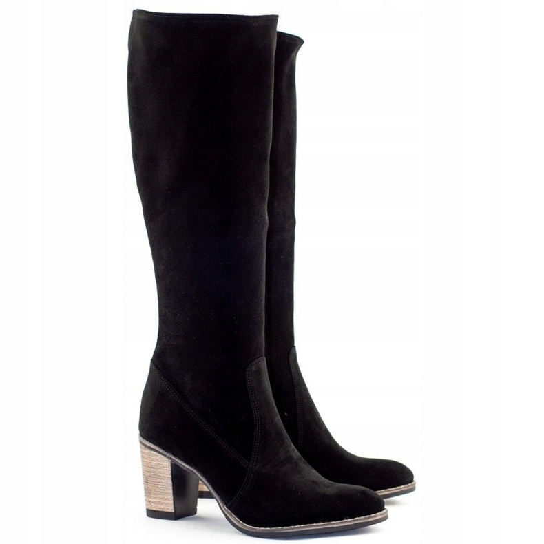 Olivier Crne ženske izolirane čizme na stupu crno 2