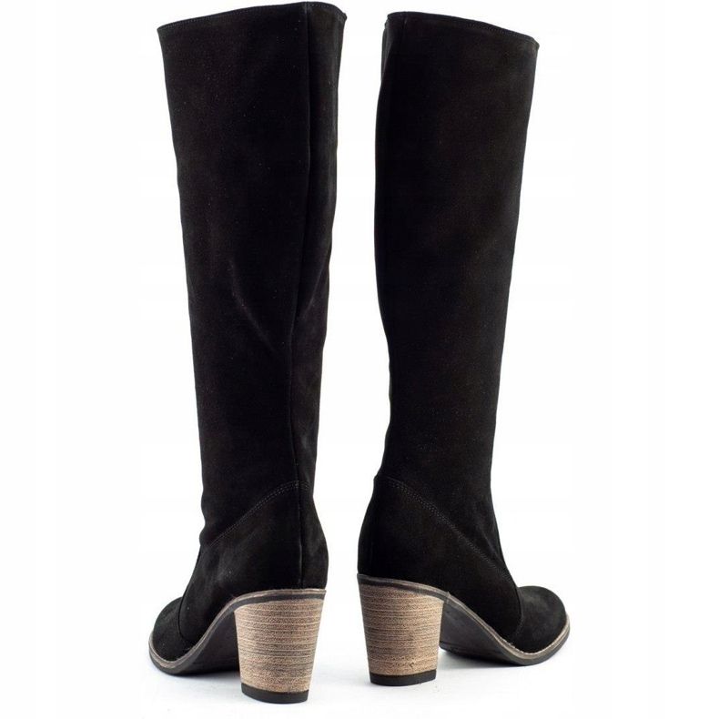 Olivier Crne ženske izolirane čizme na stupu crno 3
