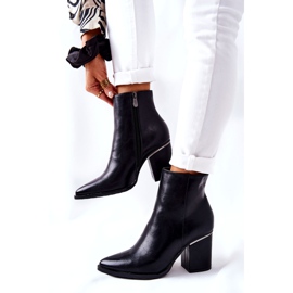 POTOCKI Klasične crne čizme Airah na visoku petu crna 3