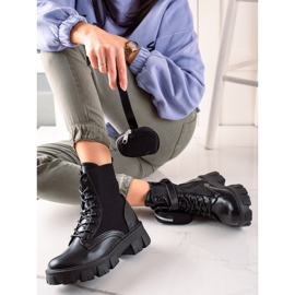 Best Shoes Radnici s džepom od antilopa crno 1