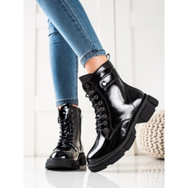 Goodin Klasični lakirani radnici crna 2