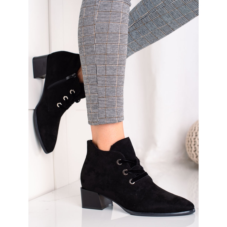 Čizme s niskom petom od Sergio Leonea crna 1