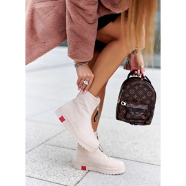 PS1 Ženske čizme na platformi Bež Charlee 2