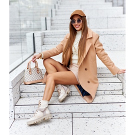 Maciejka Bež kožne radničke čizme 05219-04 2