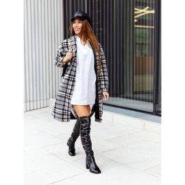 PS1 Crne Macey čizme od lateksa crna 1