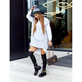 Visoke čizme s ukrasnim elementom Crna Masha 1