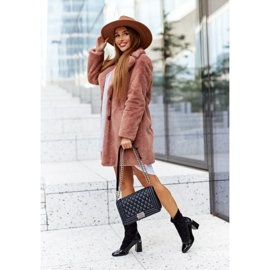 Kožne čizme na stupu Laura Messi crna 2262 crno 1