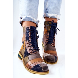 Maciejka Višebojne kožne čizme Jodhpur 05095-39 raznobojna 1